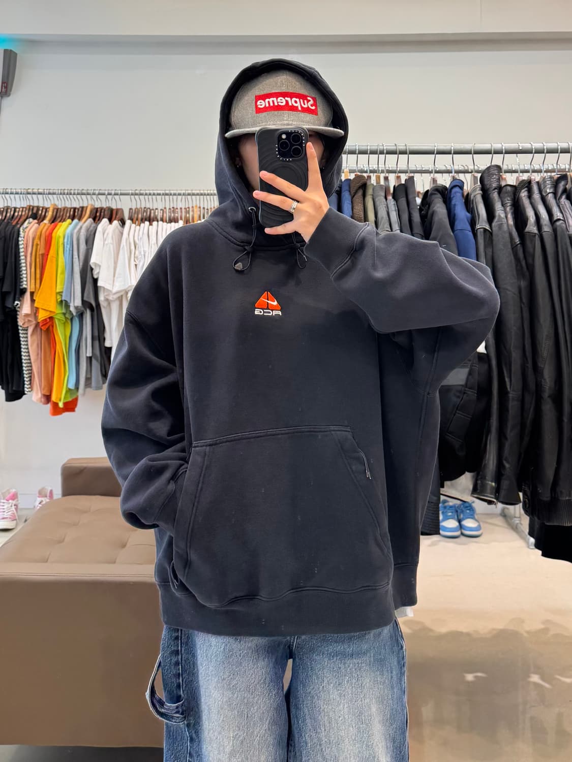 나이키 ACG 써마핏 풀오버 플리스 후드 블랙  상품이미지6