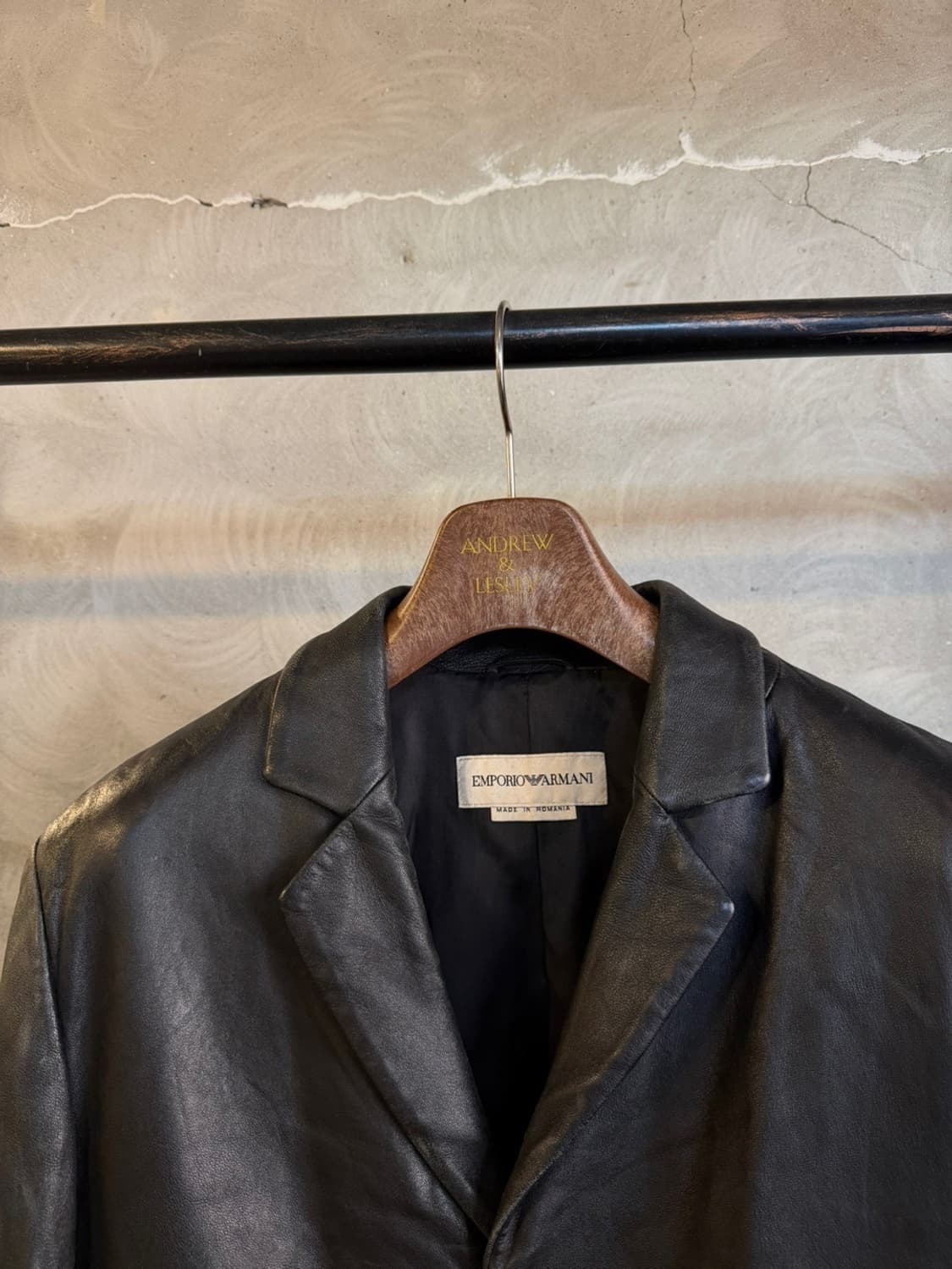 엠포리오 아르마니 레더 자켓 100 상품이미지6