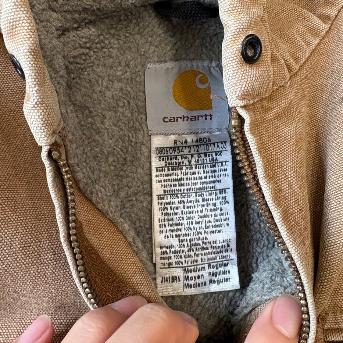 칼하트 정품 j141 덕 엑티브 시에라 자켓  상품이미지6