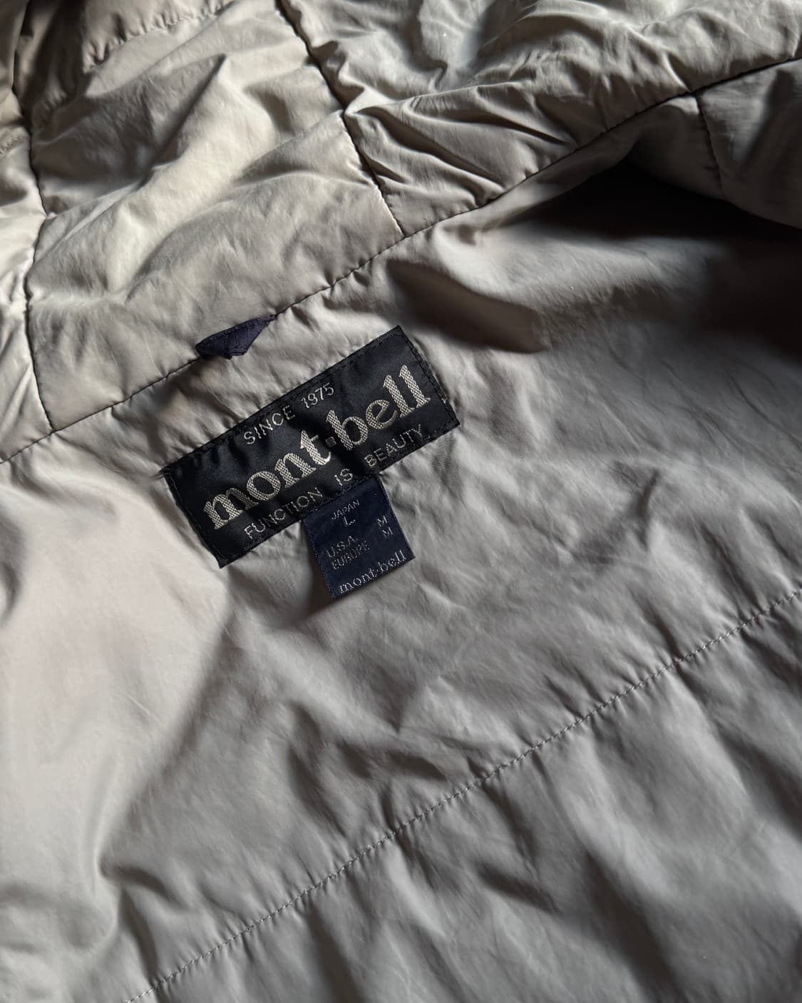 90s 올드 몽벨 립스탑 쉘 경량 패딩 자켓 상품이미지6