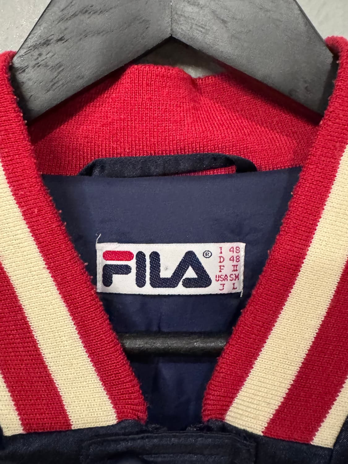 FILA 스펠아웃 올드스쿨 나일론 바시티 자켓  상품이미지3