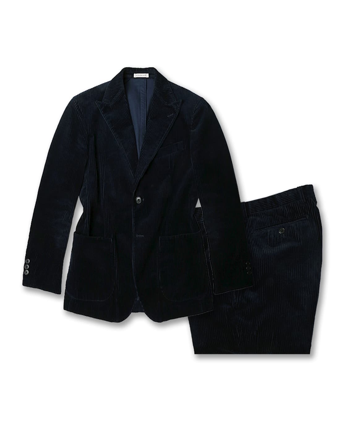 에토네 [Etonne] 다크 네이비 코듀로이 3ps Niedieck 수트 상품이미지1