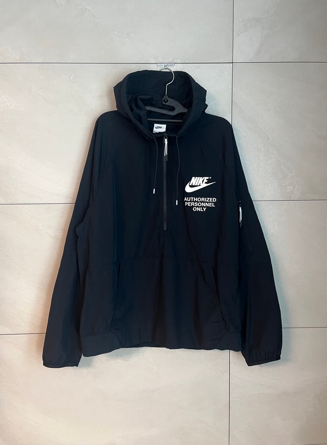 [XL] 나이키 NSW 우븐 언라인드 아노락 바람막이 블랙 상품이미지1