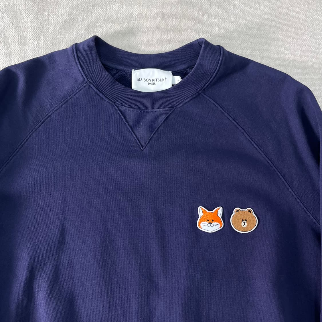 95 메종키츠네 라인프렌즈 패치 맨투맨 상품이미지2