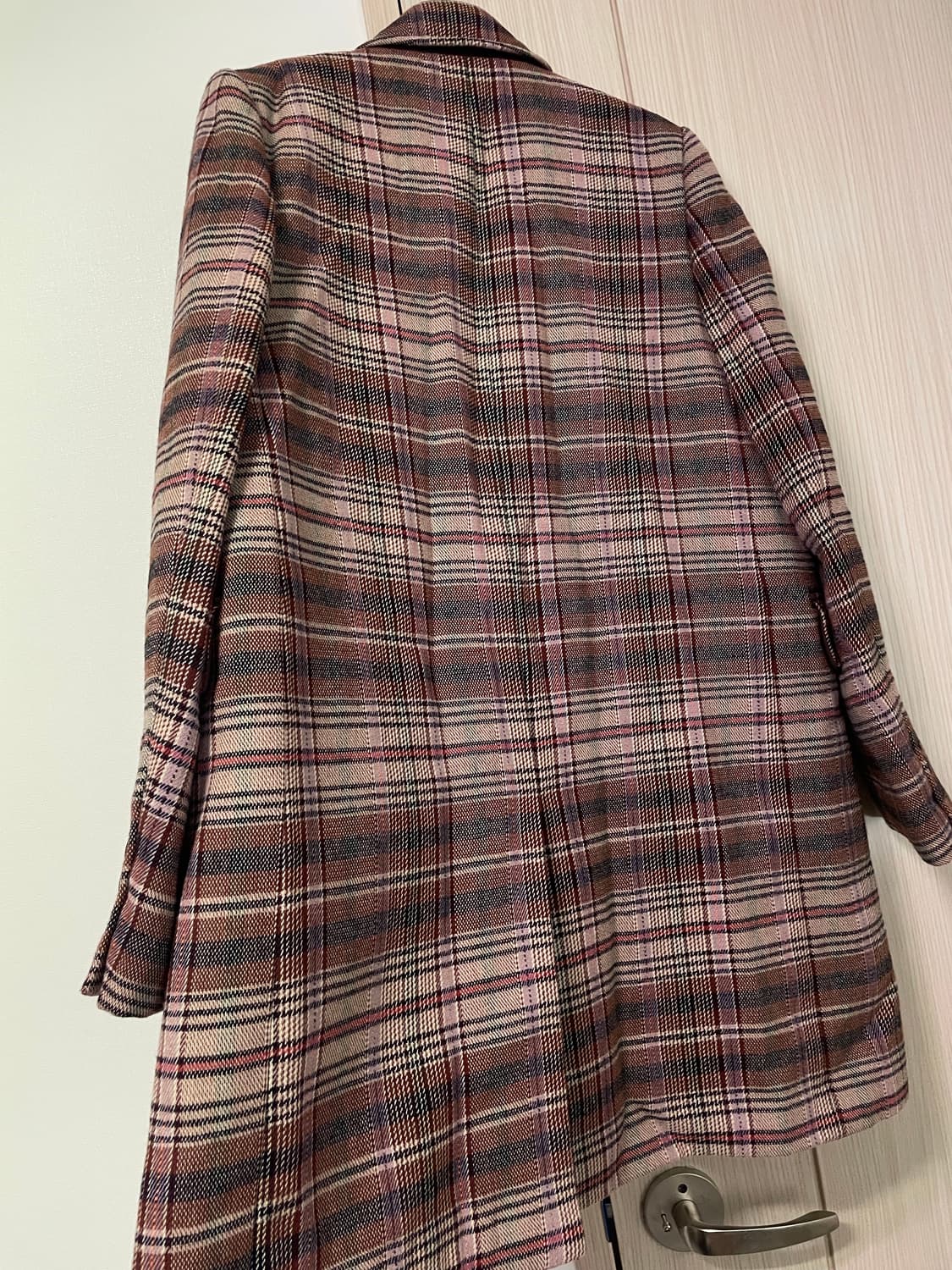 DEWL 듀엘 모혼방 체크 코트 55 상품이미지6