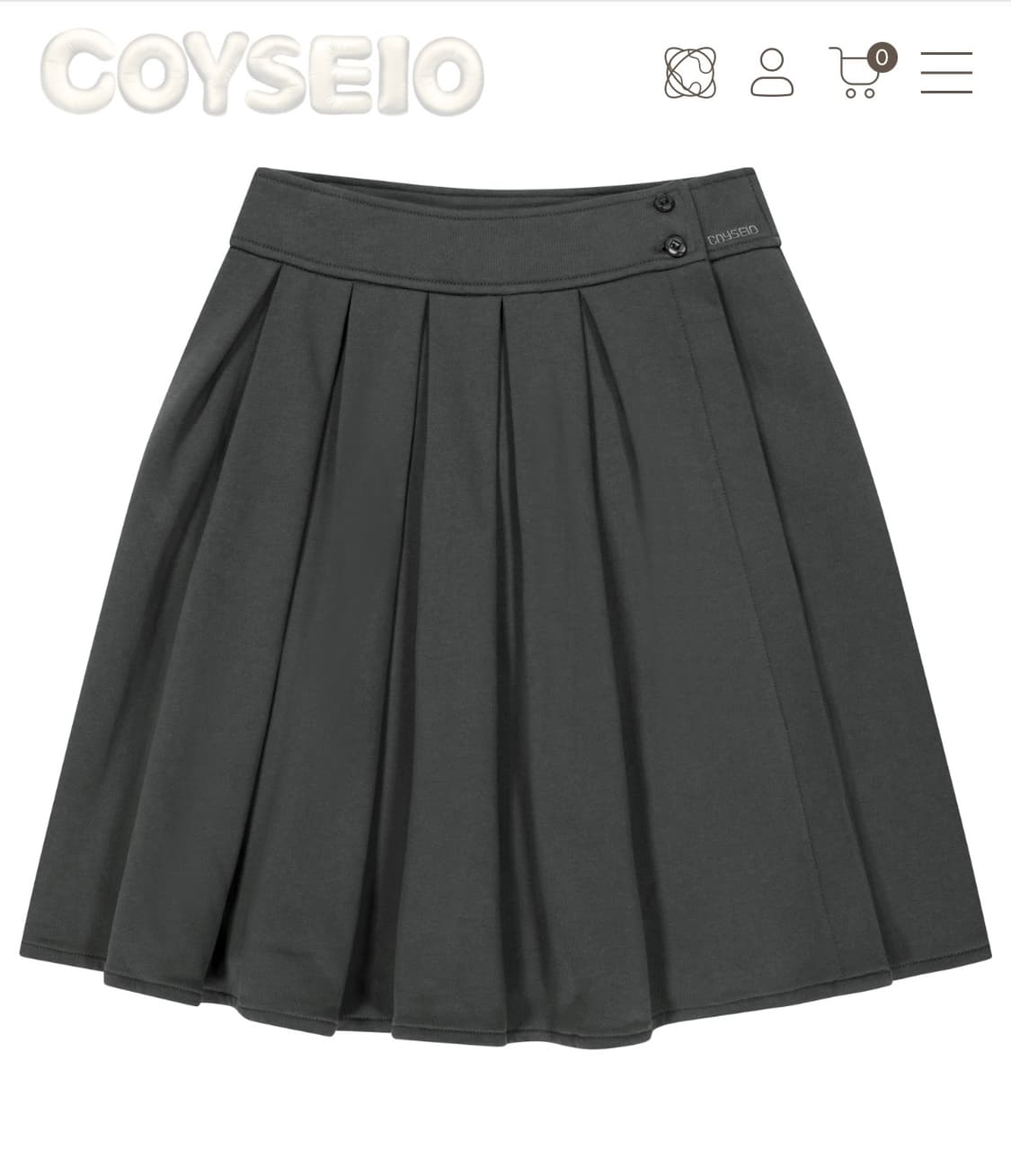 coyseio sweat wrap skirt 새상품 상품이미지1