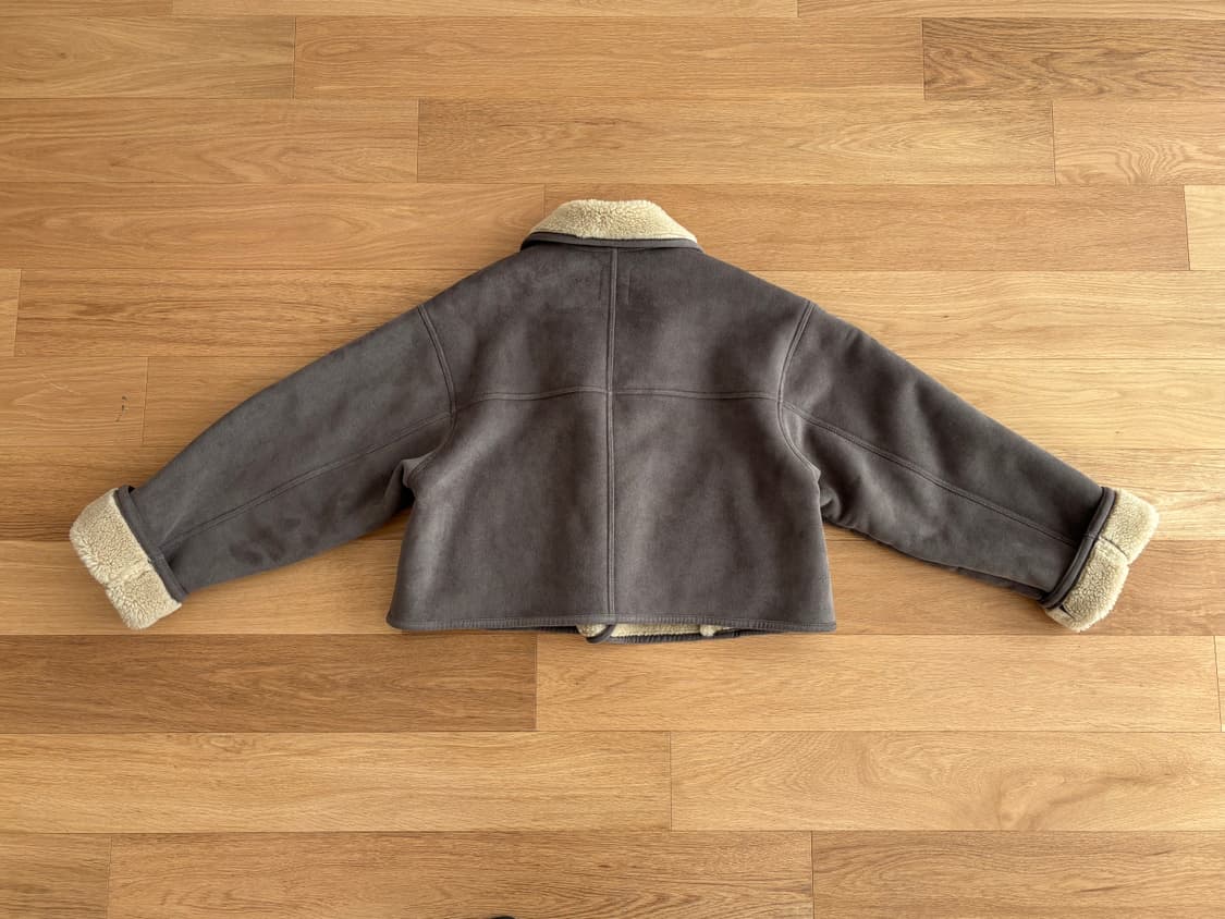 Tillber 틸버 스웨이드 더플 숏 무스탕 상품이미지5