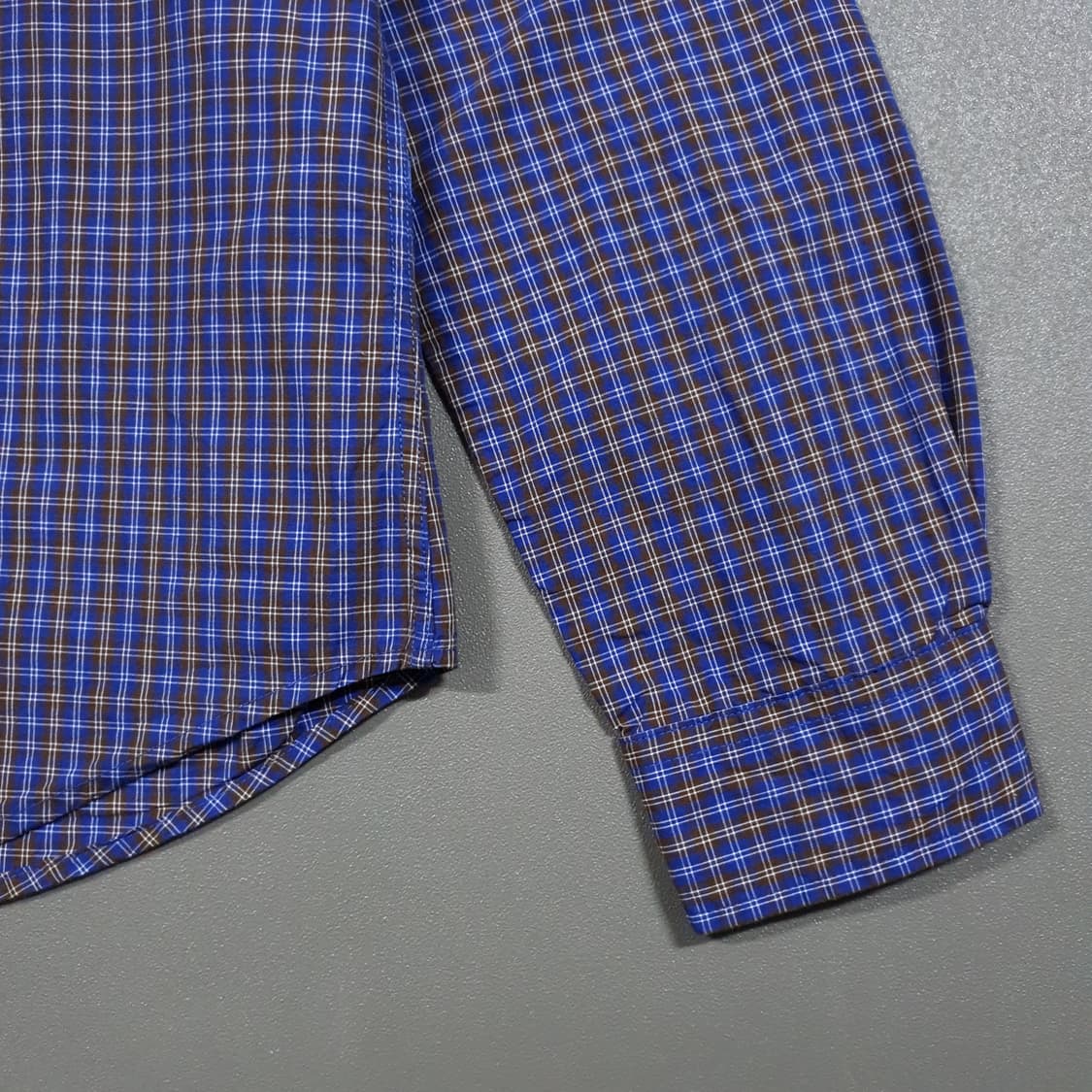 실측 M) 더바넷 신형 그레이 시티 플래드 오버핏 체크 셔츠 남방 상품이미지2