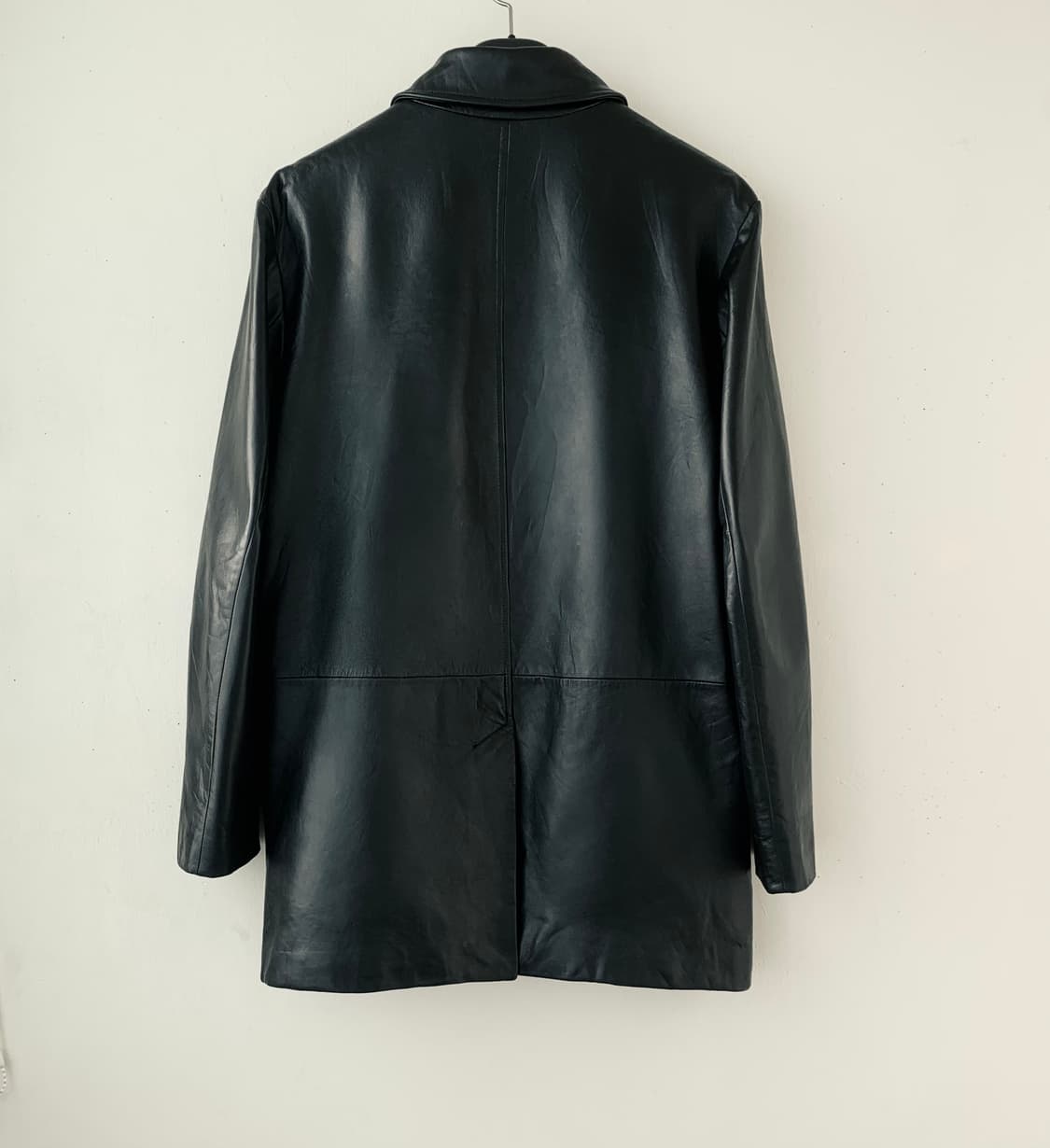 바나나리퍼블릭 램스레더 카코트 블랙 상품이미지2