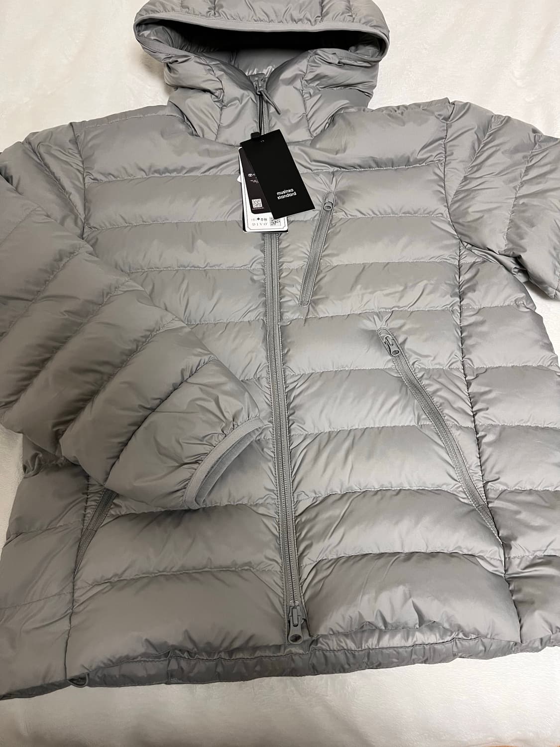 무신사스탠다드 시티레저드 후디드 라이트 그레이 m 상품이미지1