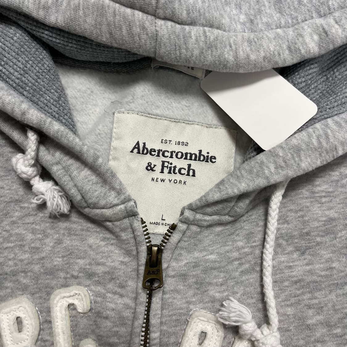 Abercrombie grey zip-up hoodie  상품이미지6