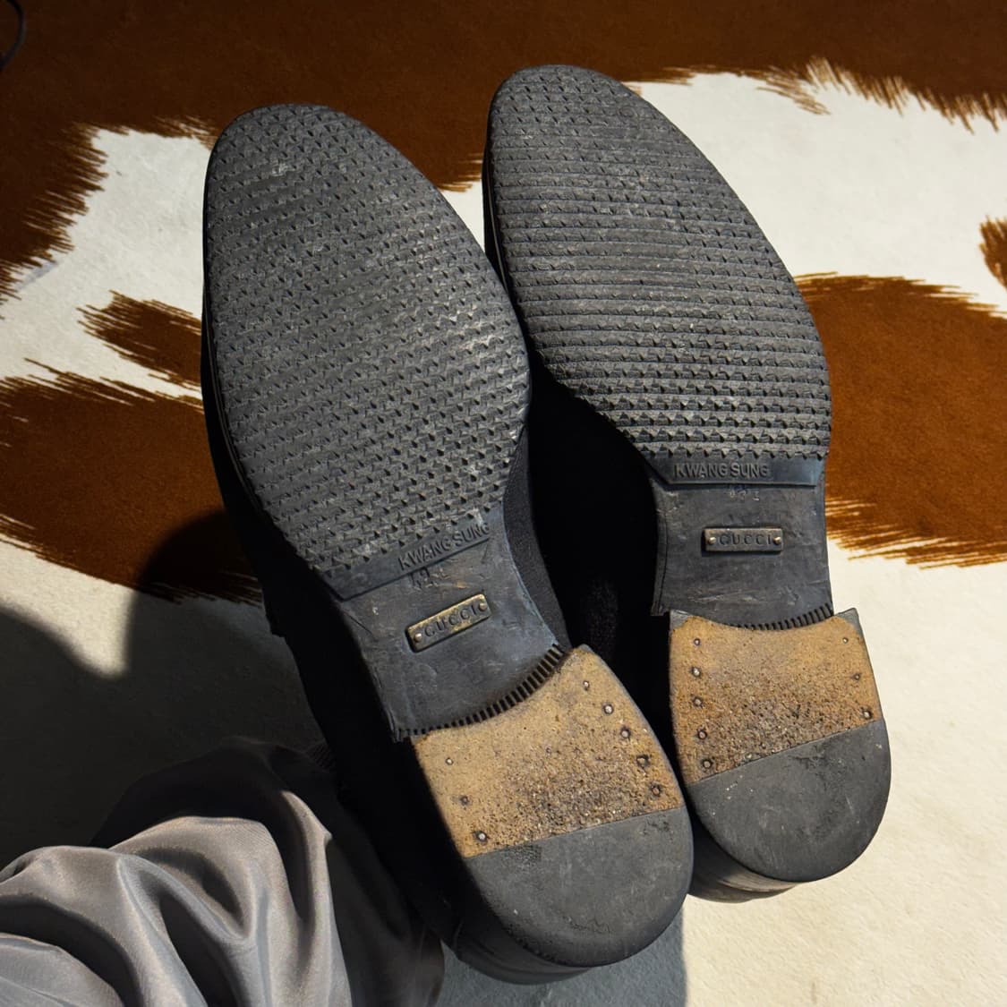 GUCCI 구찌 자카드 홀스빗 로퍼 42 (270) 상품이미지8