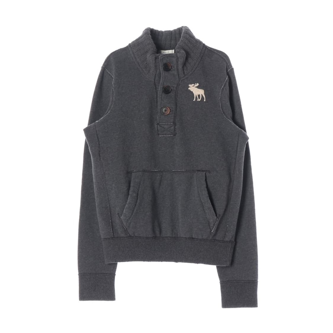 아베크롬비 머슬핏 헨리넥 버튼 기모 맨투맨 M 상품이미지1