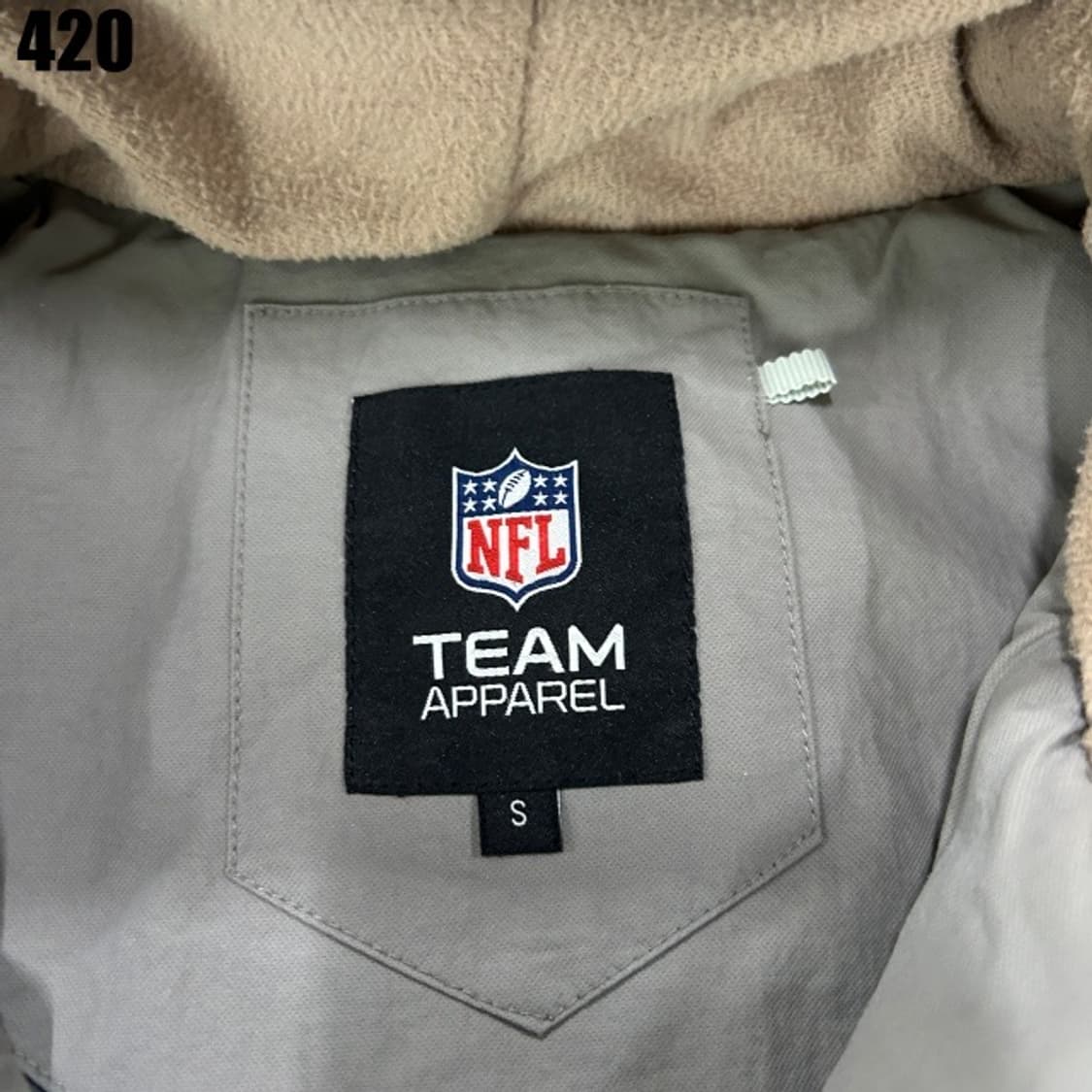 NFL 팀 어패럴 후리스 퀄팅 후드 집업  상품이미지2