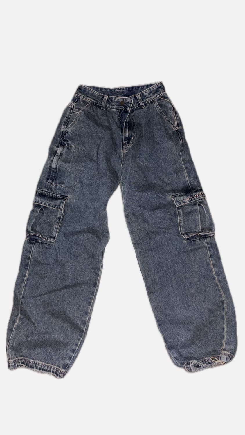 스컬프터 애시드 카고 조거 팬츠 빈티지 브라운 상품이미지1