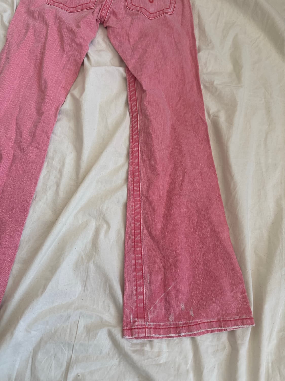 키치 갸루 하이틴 로우라이즈 부츠컷 팬츠 상품이미지6