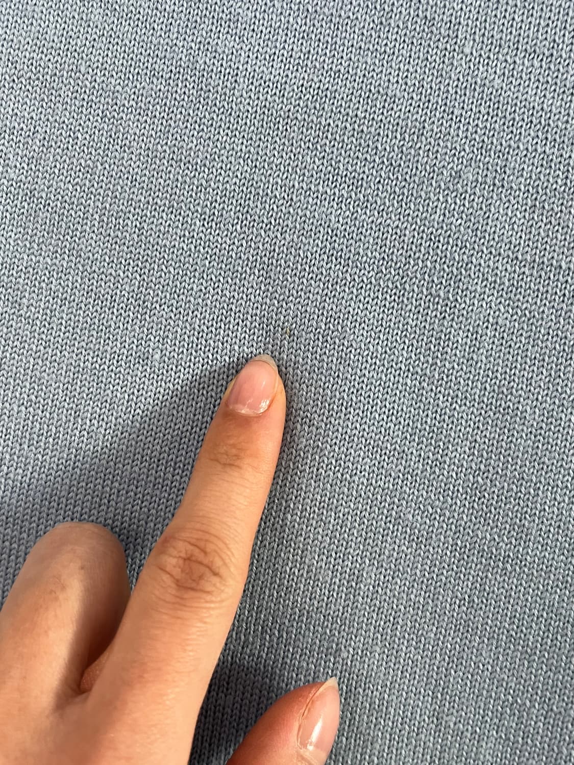 Burberry 버버리 우먼 스카이블루 기마로고 폴라 반팔 니트  상품이미지9