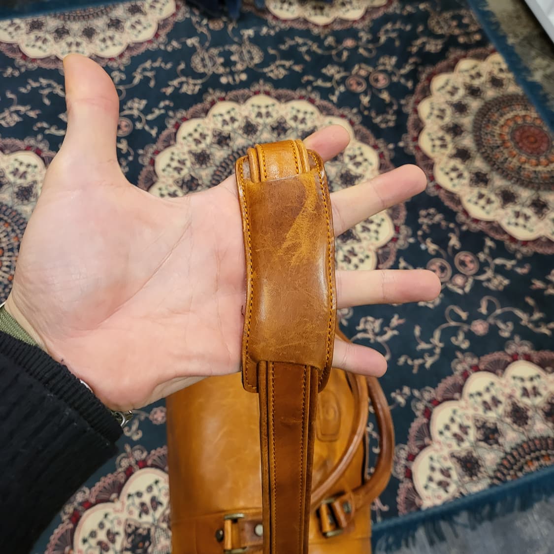 금강 올 레더 보스턴백 상품이미지9