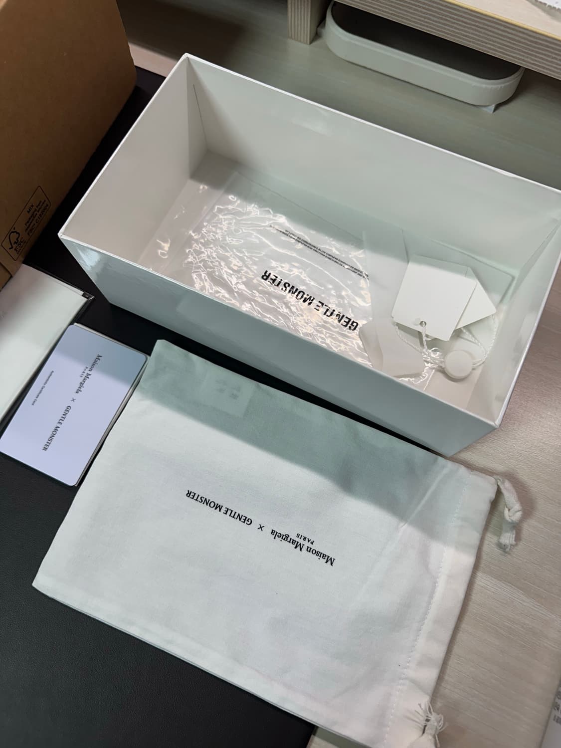 젠틀 몬스터 x 메종 마르지엘라 MM113 톨토이즈쉘 클리어 상품이미지4