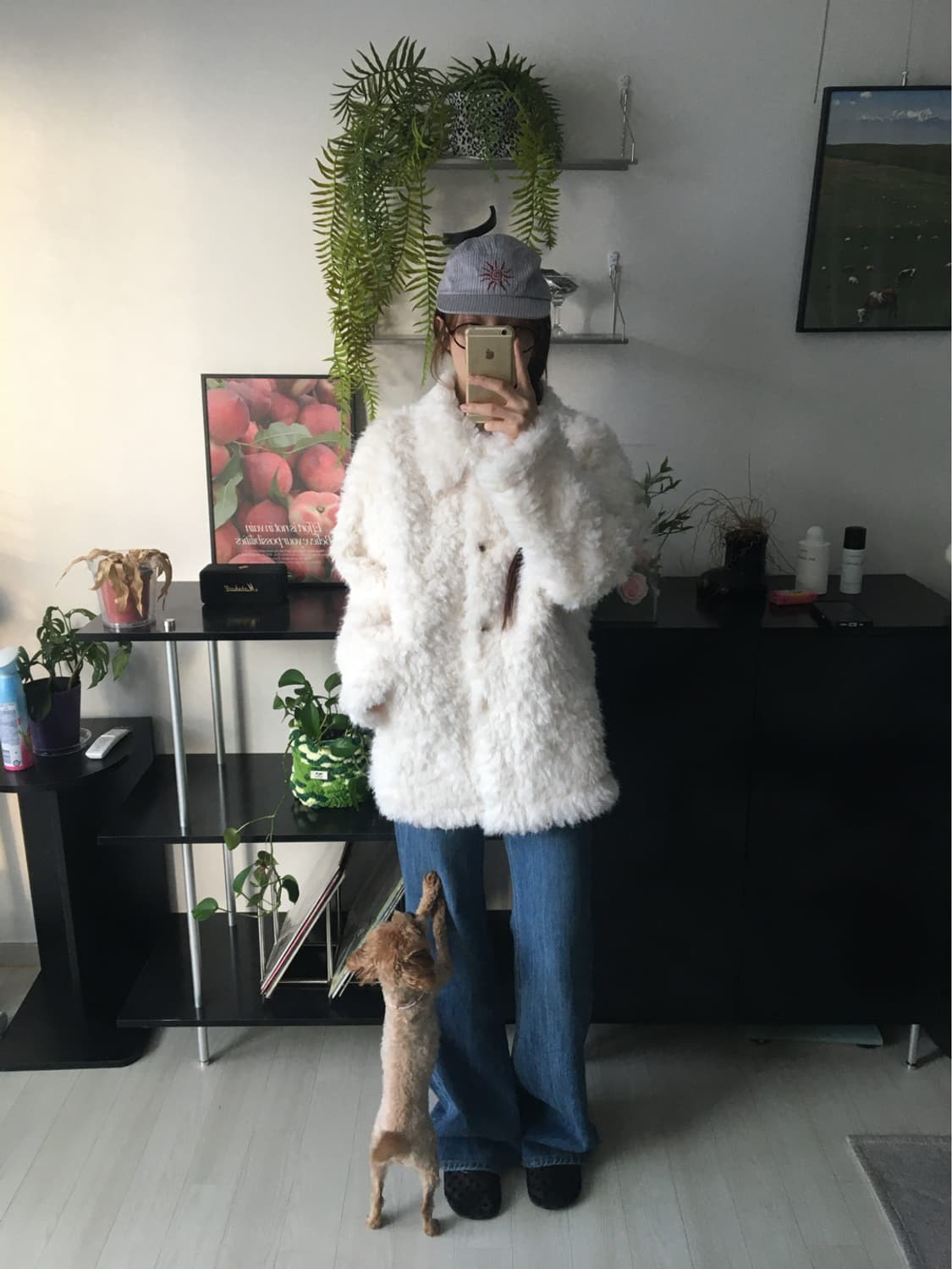 우너스 퍼자켓 아이보리 상품이미지1