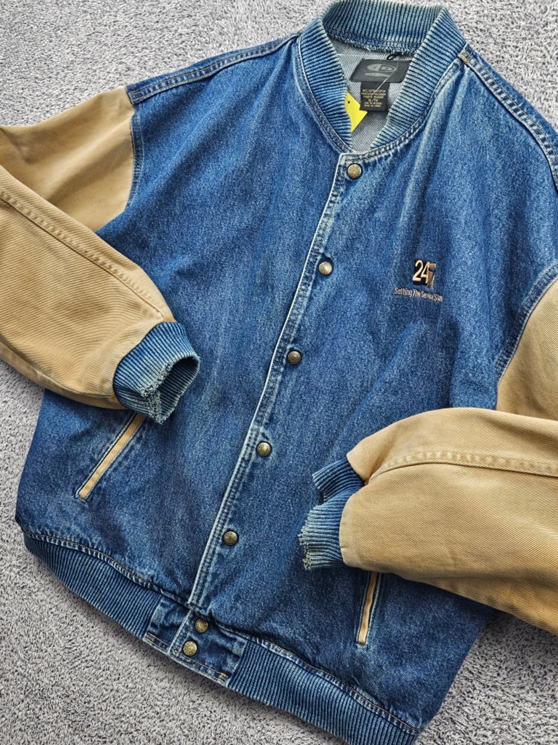 ID WEAR 코튼 데님 바시티 자켓 ( XL ) / 11580 상품이미지6