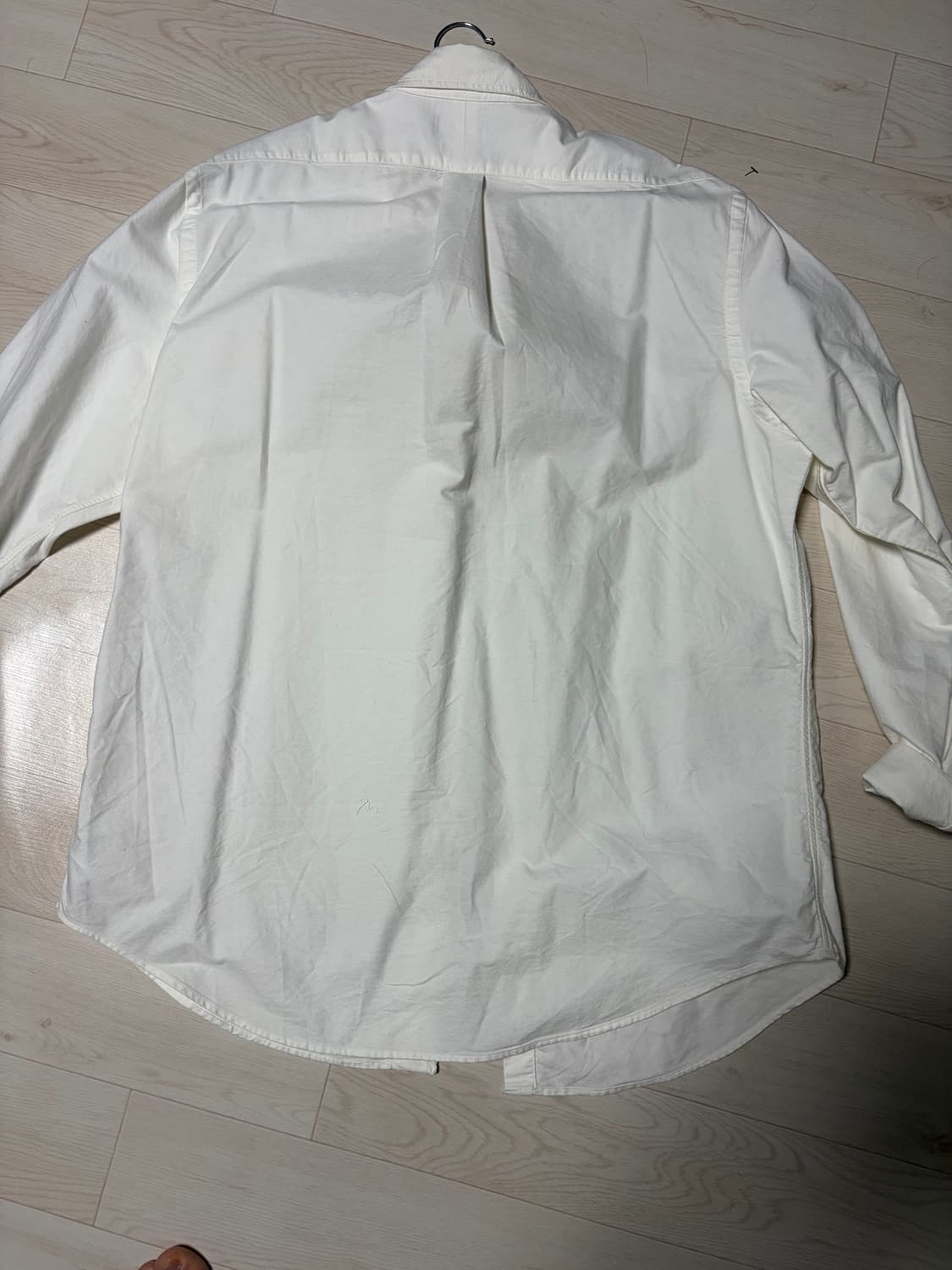 폴로 클래식핏 화이트셔츠 상품이미지3