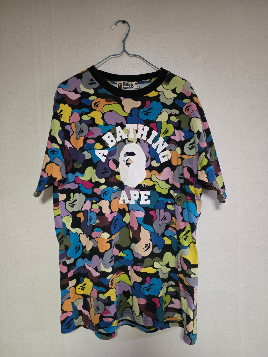 [XL] 베이프 멀티 풀카모 컬리지 반팔티 상품이미지1