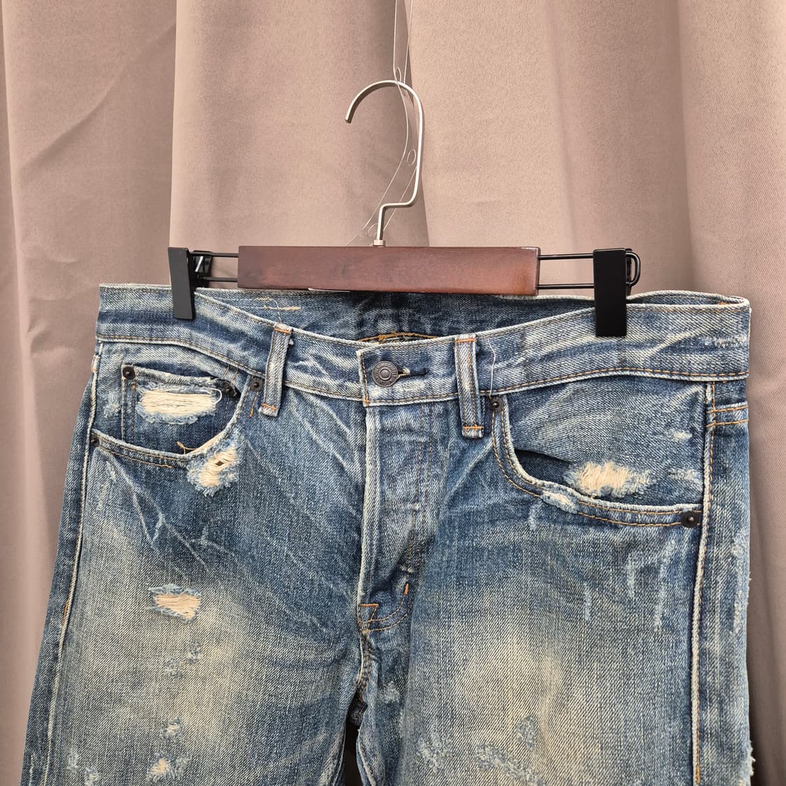 폴로 데님엔 서플라이 빈티지 가공 데님 팬츠 32 상품이미지2