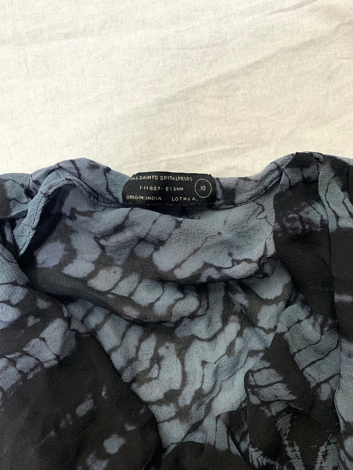 All Saints blue python drape sleeveless 상품이미지5