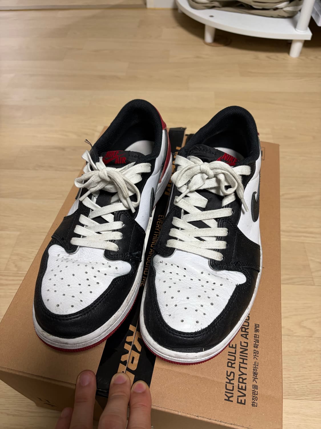 조던 1 레트로 로우 OG 블랙토 260 상품이미지1