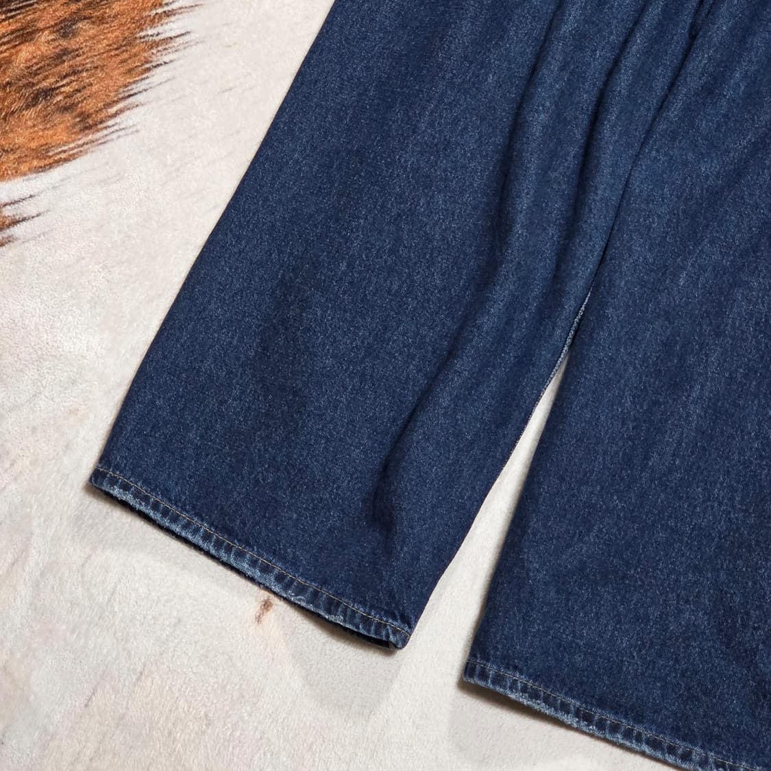 빈티지 신치백 진청 와이드 데님팬츠 상품이미지3