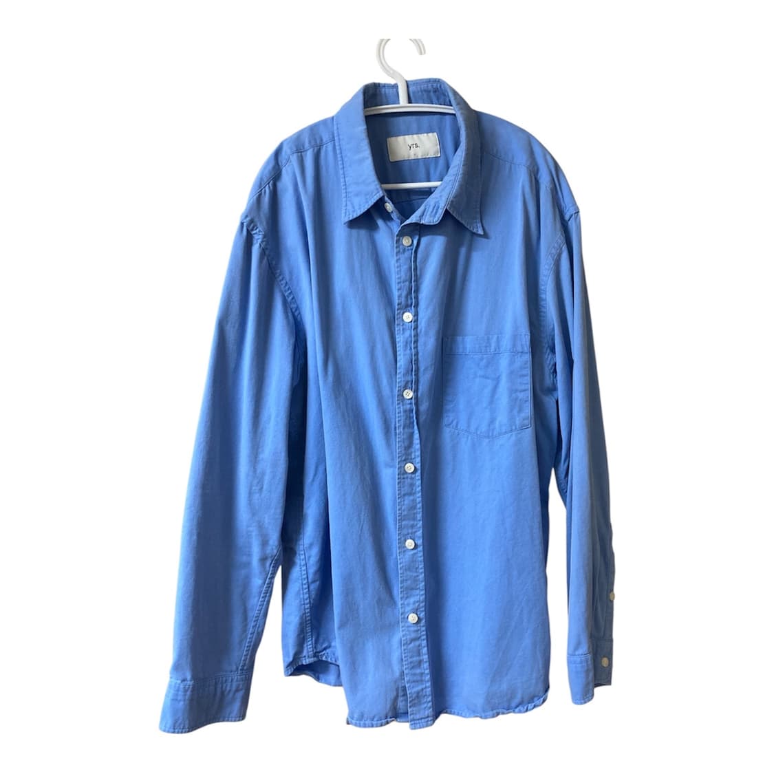 yrs 이얼즈어고 포이카 셔츠 코튼 드릴 sax 색스 상품이미지3
