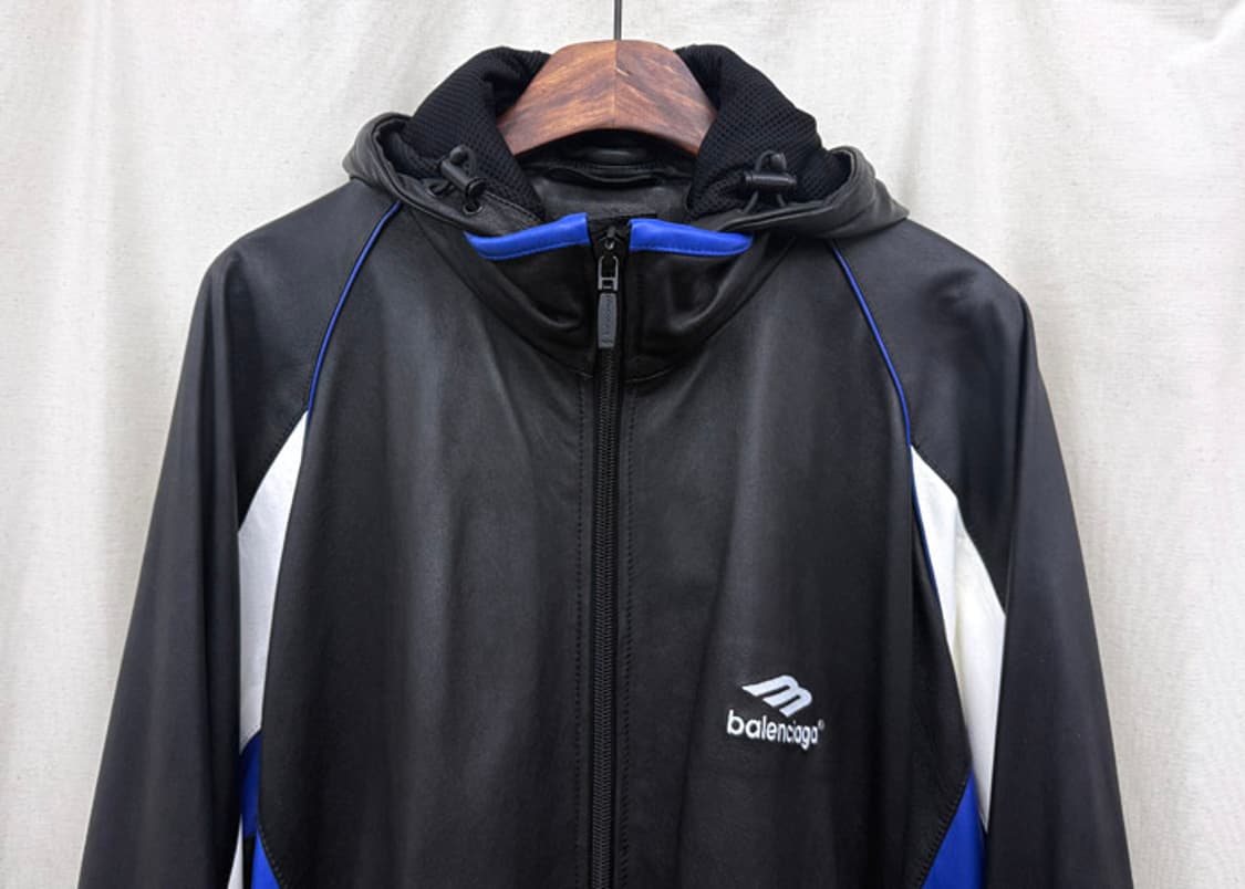 발렌시아가 레더 트랙 자켓 상품이미지3