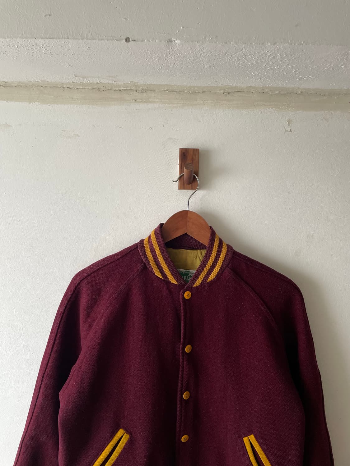 70's Vintage Maple Wool Varsity Jacket 상품이미지2