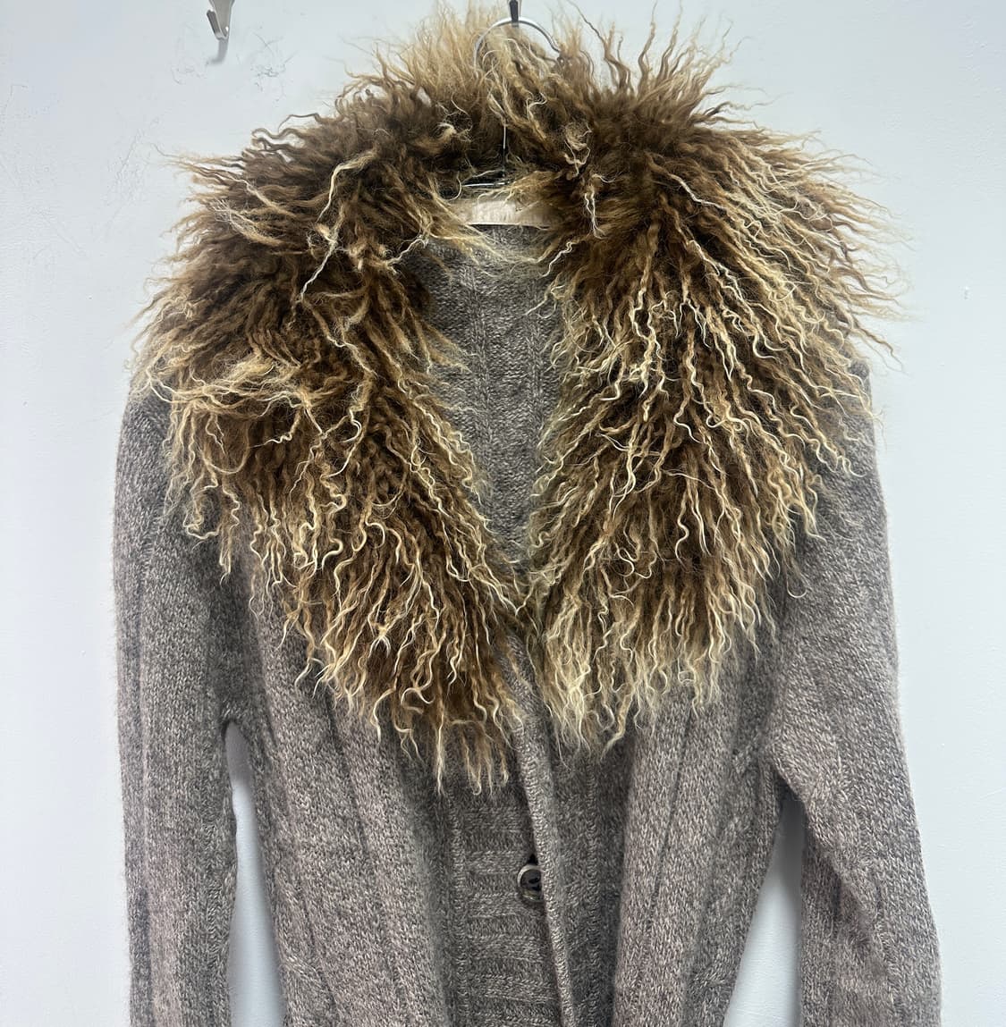 Grunge Tibetan Lamb Fur Alpaca Blend Car 상품이미지6
