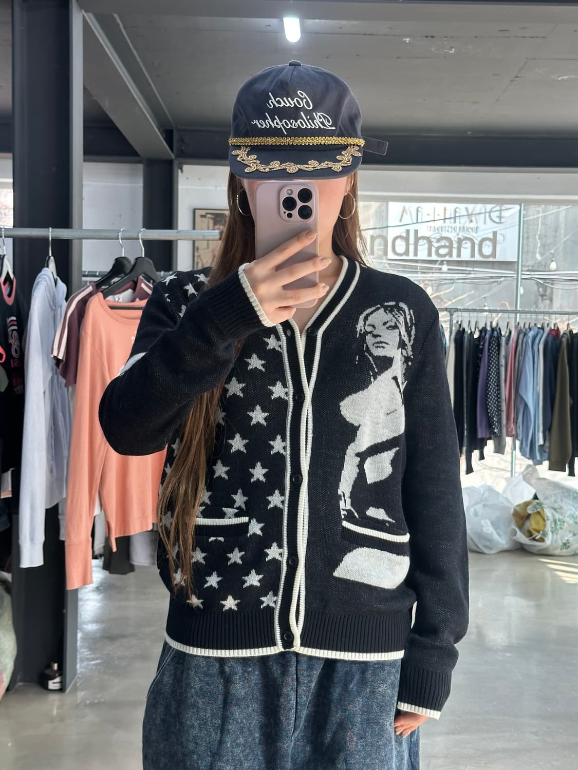 히스테릭글래머 히스걸 스타 니트가디건 상품이미지3