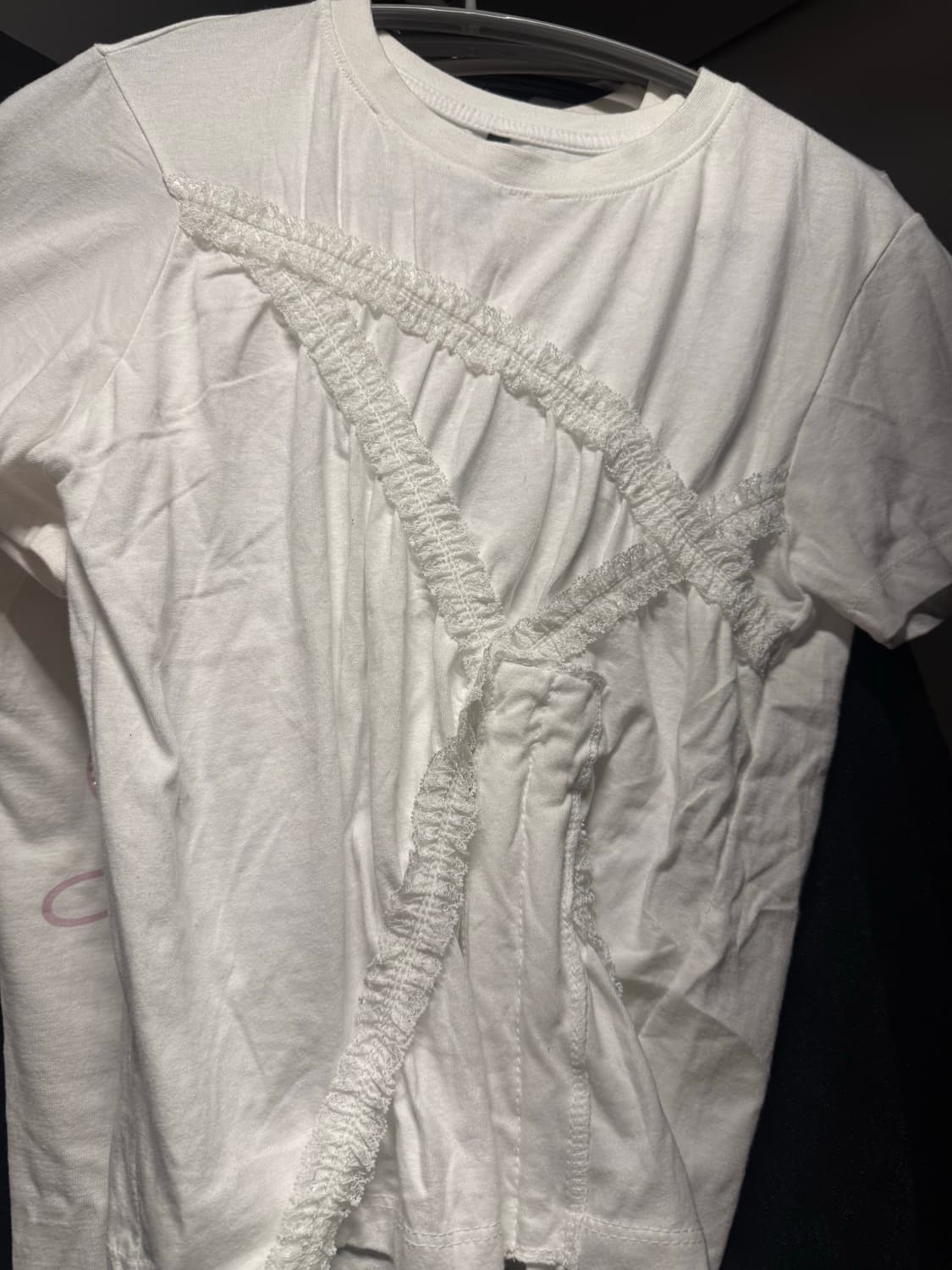 플레어업 다이애그널 스트랩 티셔츠 diagonal strap 꼬임 반팔 상품이미지2