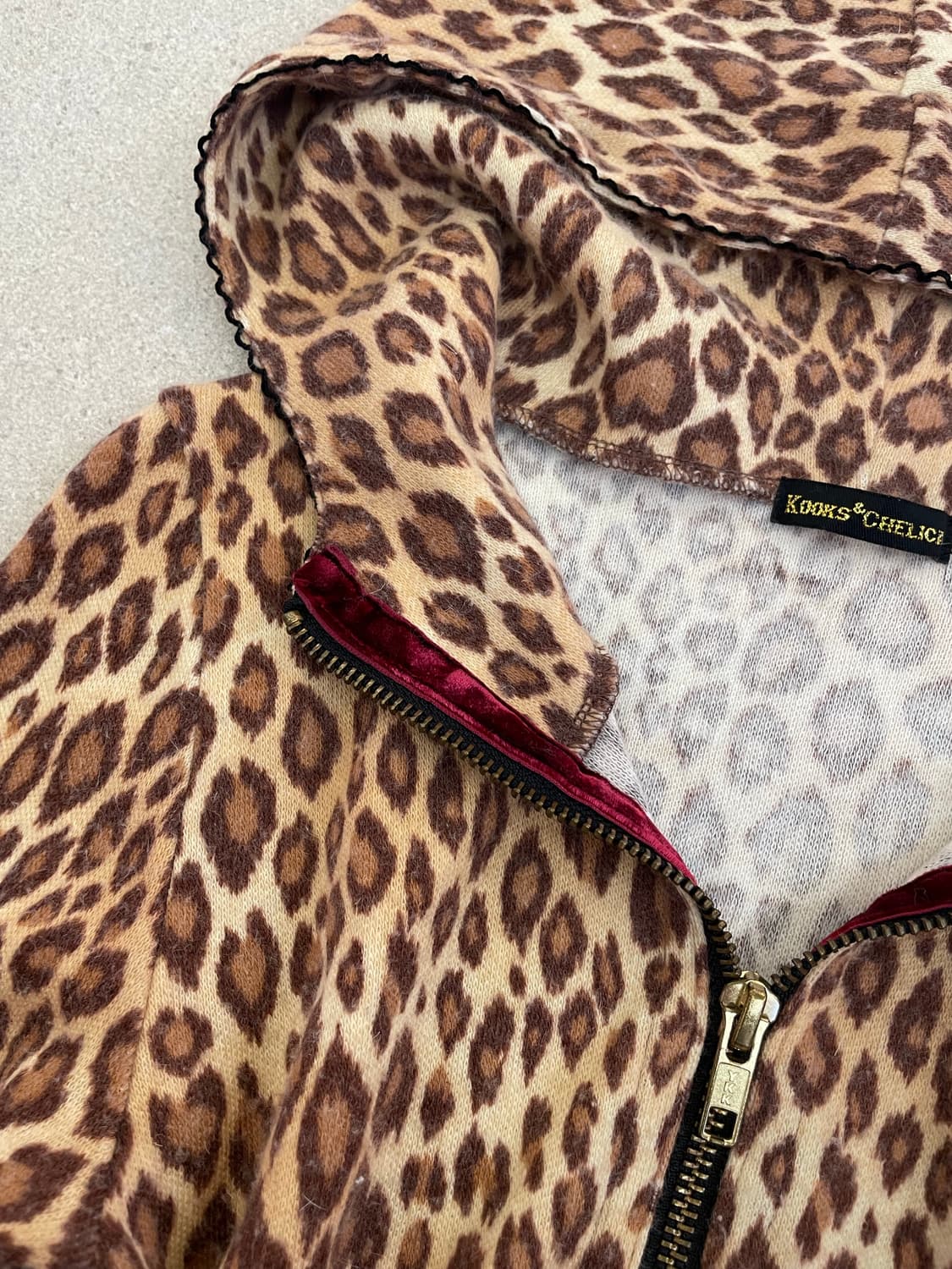 호피 딱붙 후드집업 상품이미지4