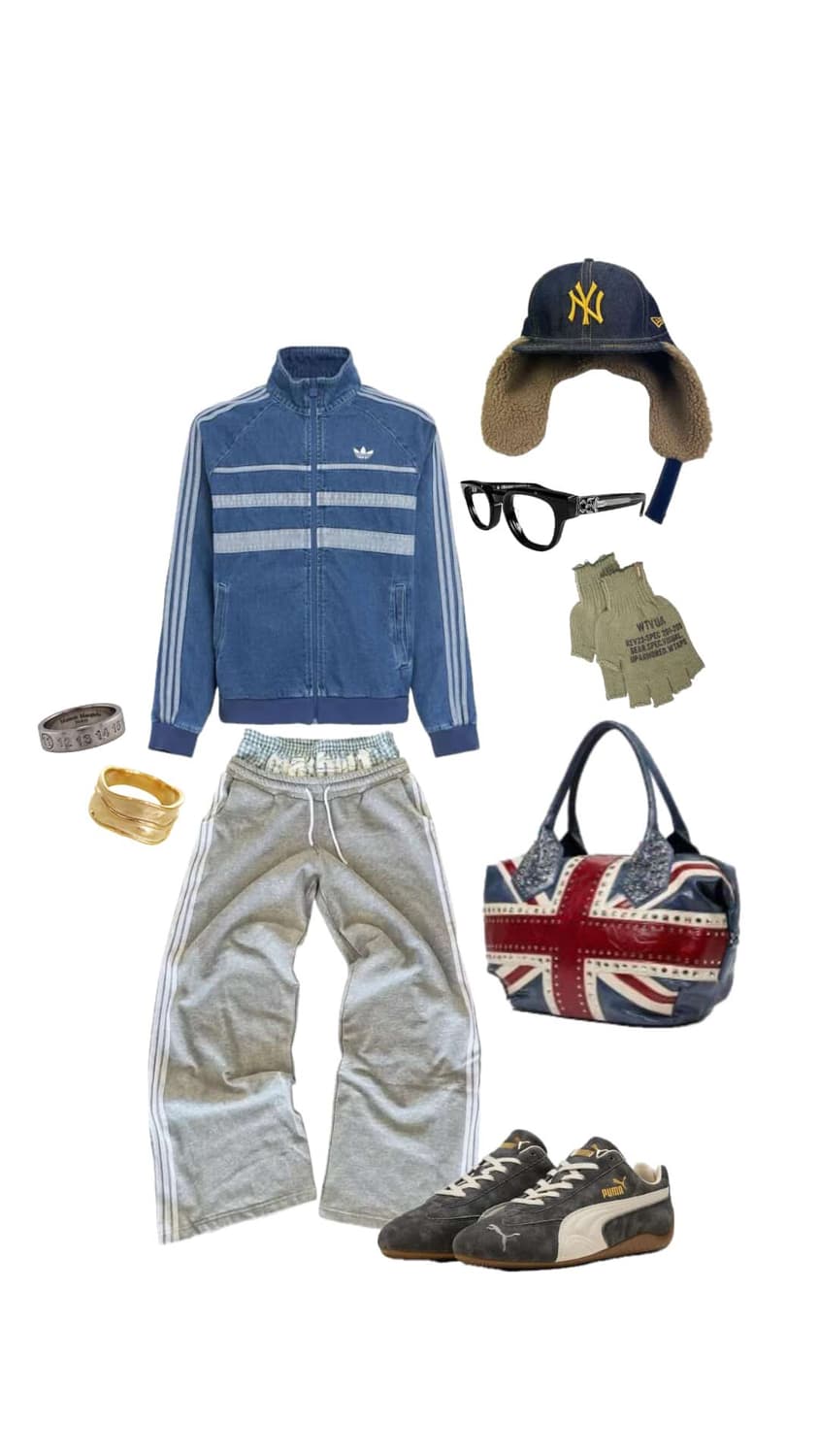 아디다스 데님 삼선 저지(국내미발매) 상품이미지3