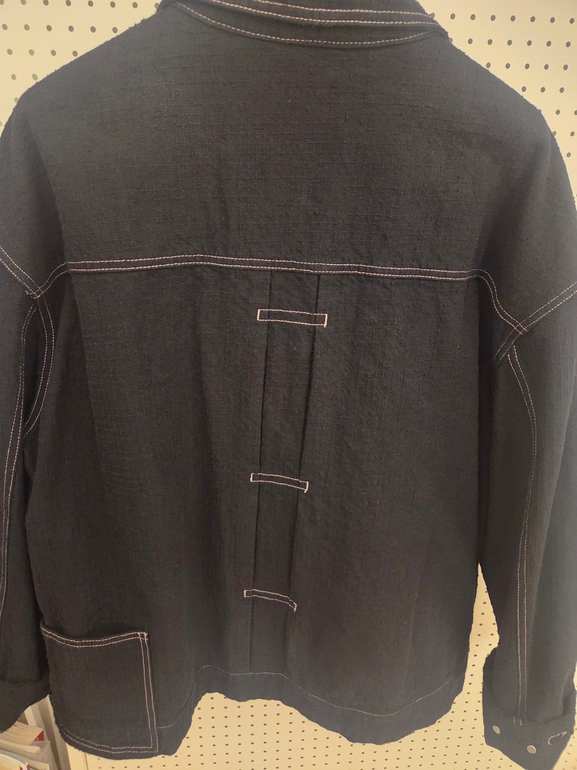 시스템 옴므 스티치 칼라 데님 자켓(105) 상품이미지2