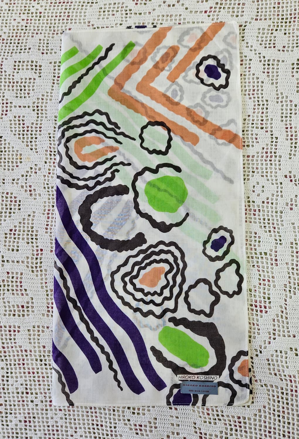 HIROKO KOSHINO 아트 패턴 손수건 상품이미지4