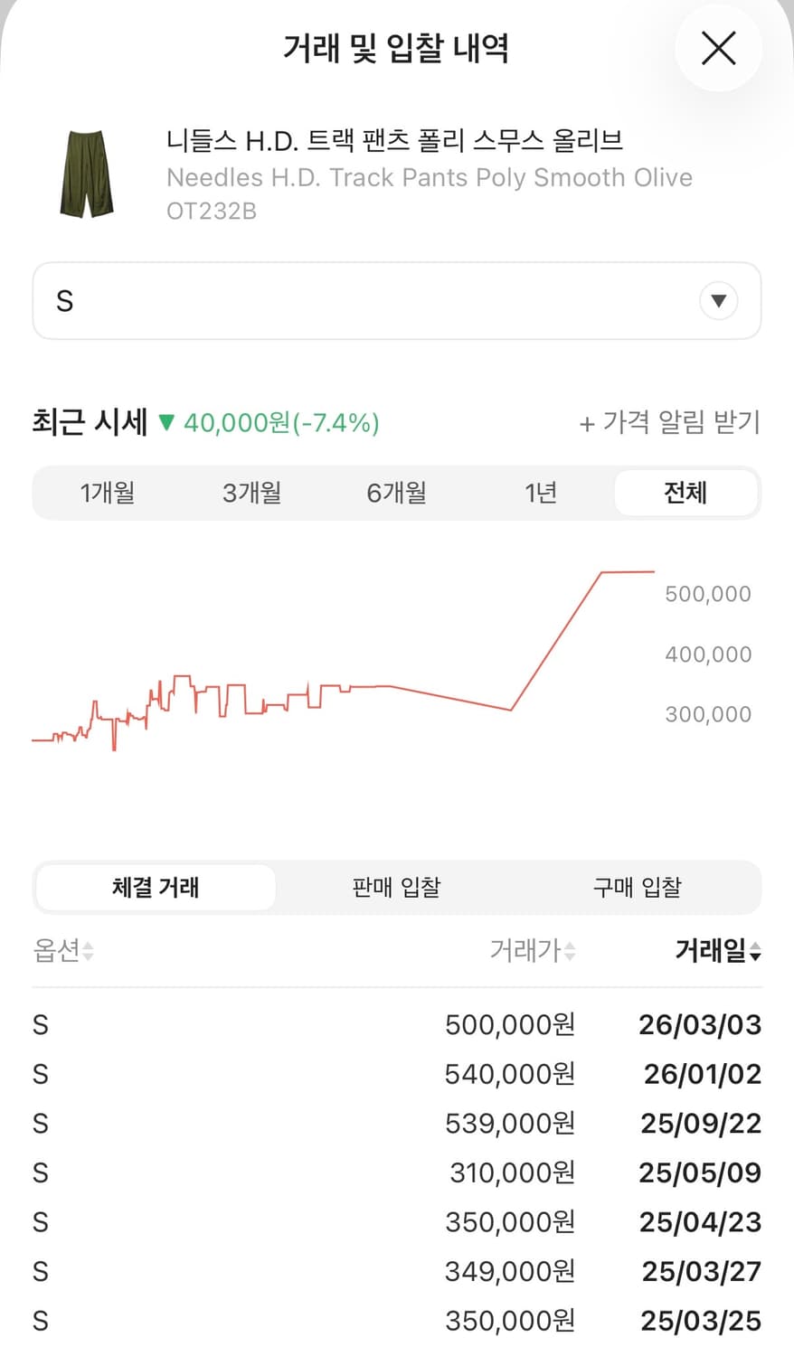 니들스 HD 트랙팬츠 올리브 상품이미지6