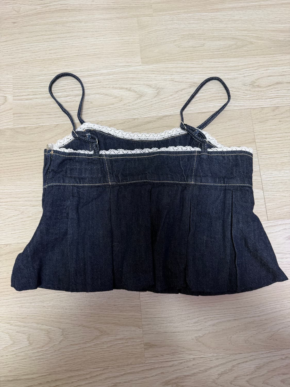 자라 뷔스티에 청 프릴 나시 상품이미지1