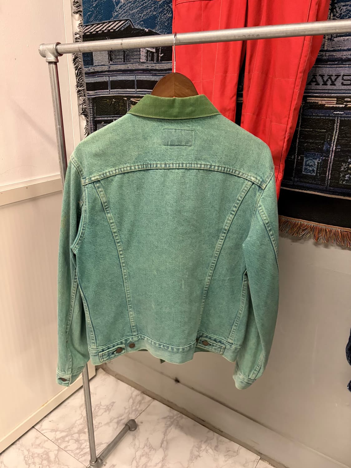(정품)리바이스 그린 데님 자켓 a1 상품이미지3