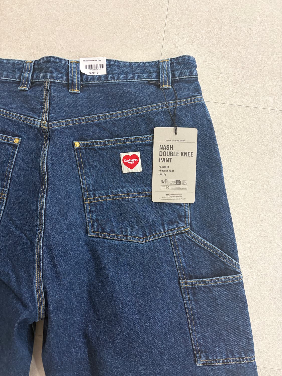 칼하트  wip 내쉬 더블 니 팬츠 상품이미지2