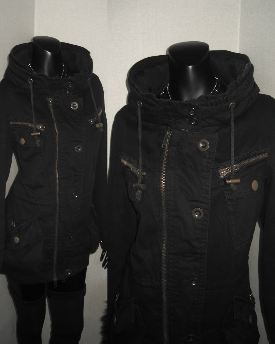 INGNI 잉그니 하이넥 투지퍼 집업 오네갸루 펑크 상품이미지1