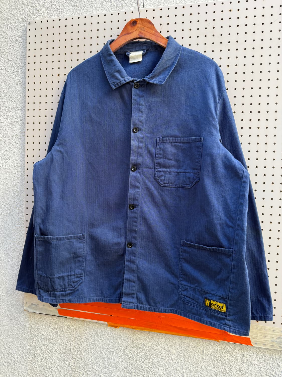 OLD VINTAGE WASHED HBT 헤링본 빈티지프렌치워크자켓 상품이미지4