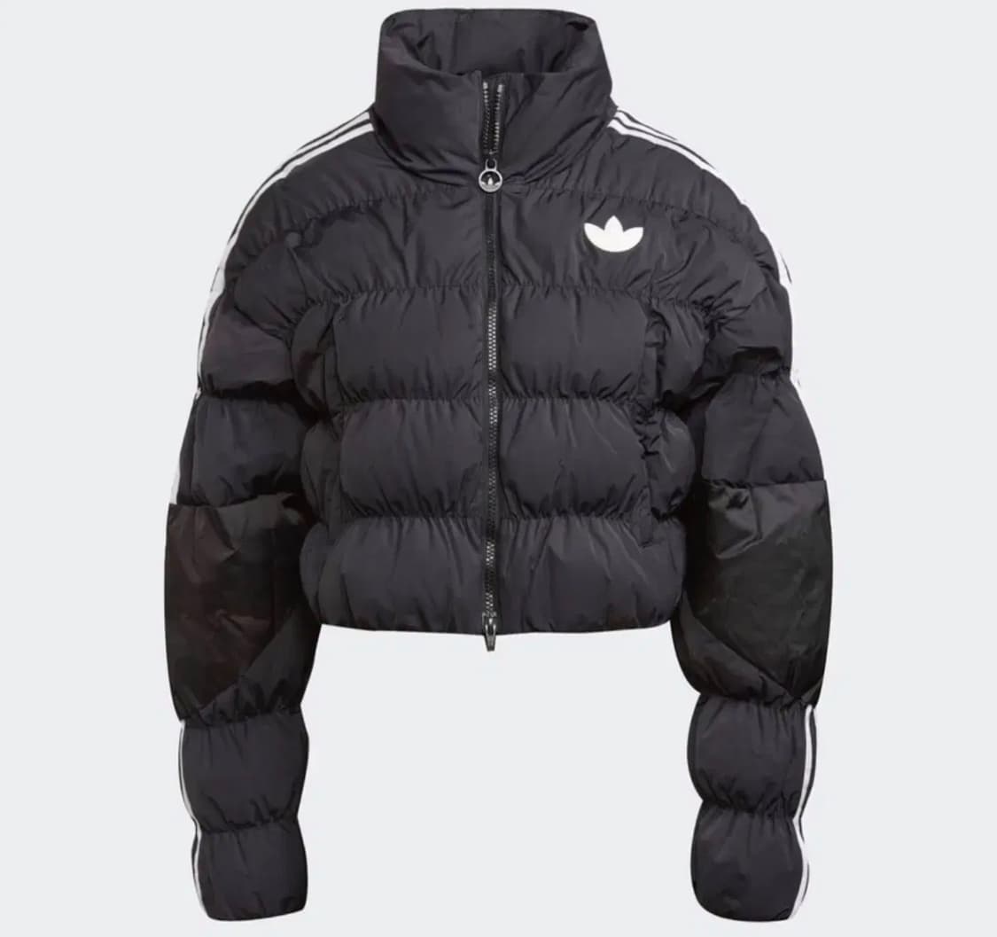 아디다스 여성용 숏 패딩 블랙 상품이미지2