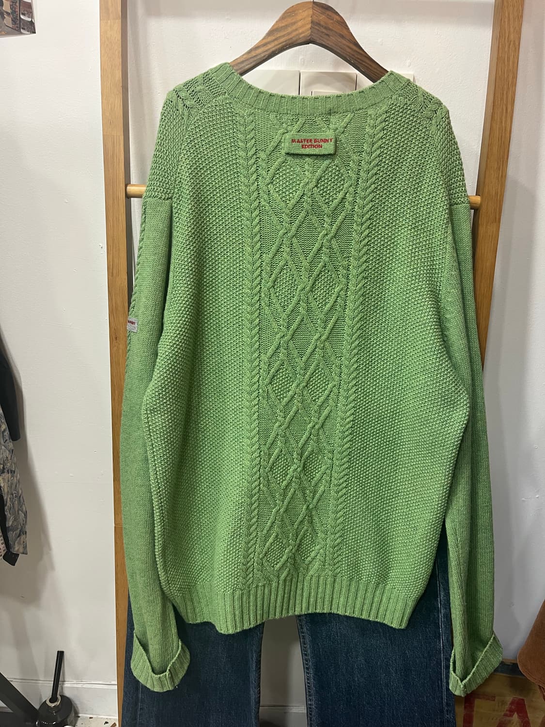 마스터바니 에디션 케이블니트 그린 상품이미지2