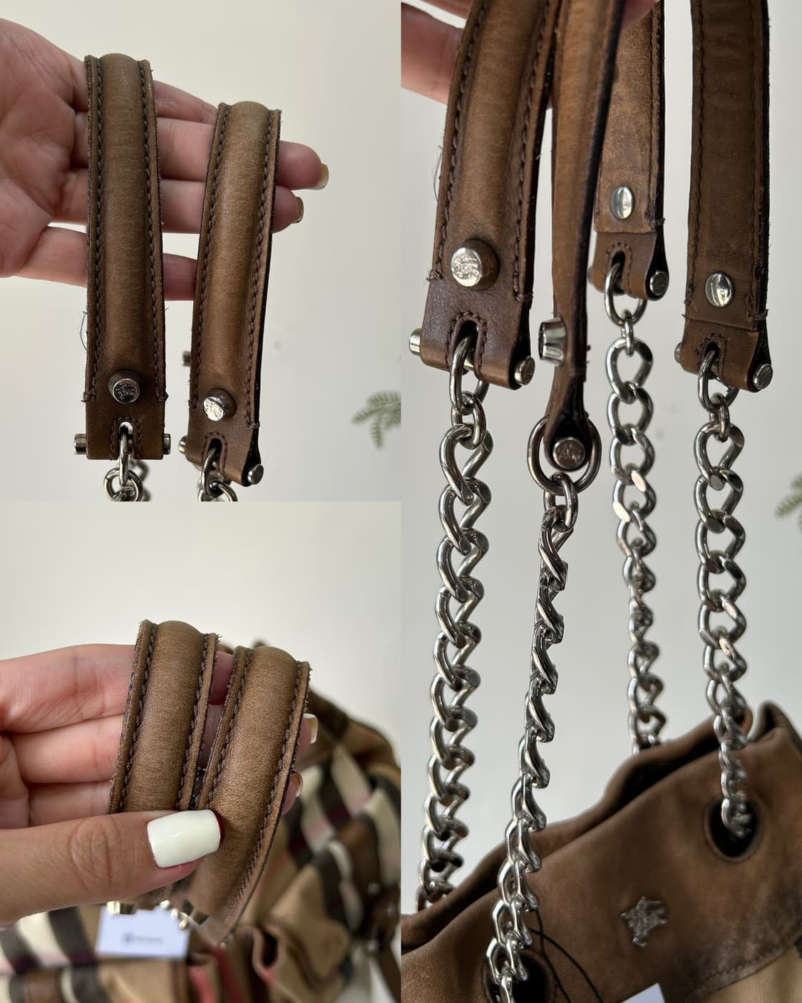 정품 버버리 노바 체크 버킷백 상품이미지5